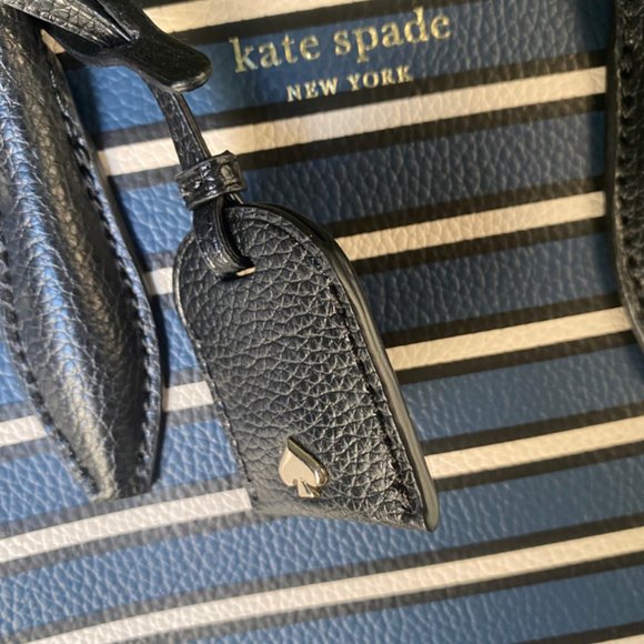 Kate Spade Stripped Navy Purse/Crossover - Picture 3 of 10